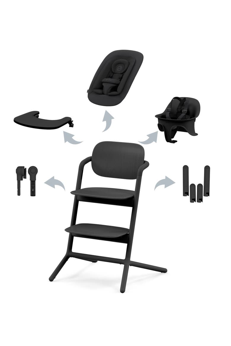 Lemo 2 Highchair 4-in-1 Set, Alternate, color, STUNNING BLACK