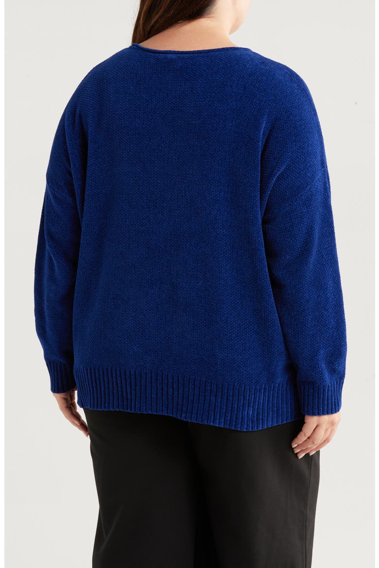 Organic Cotton Chenille Sweater, Alternate, color, INFINITY