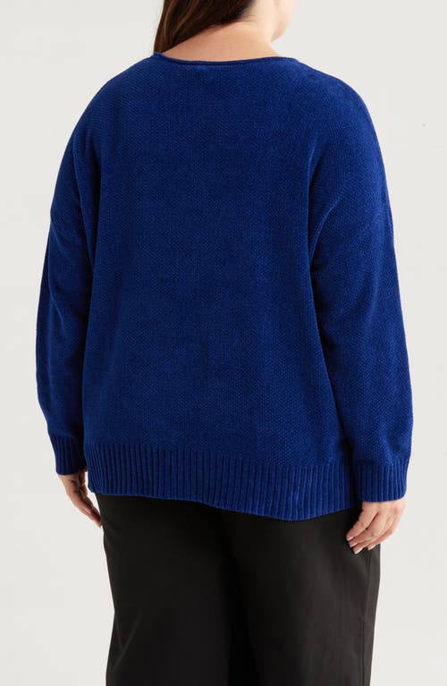 Eileen Fisher Organic Cotton Chenille Sweater In Infinity