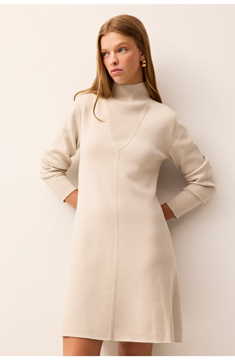 Marie Oliver Brantley Dress, Alternate, color, Antarctica