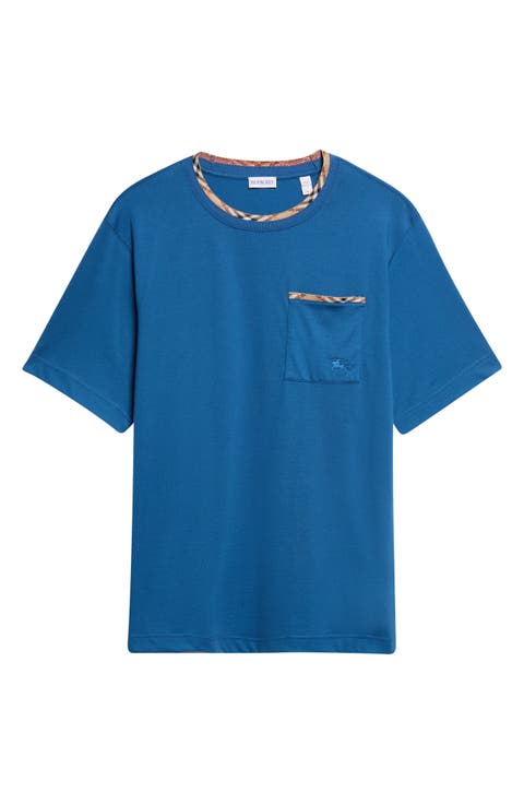 Ryan Check Trim Pocket T-Shirt