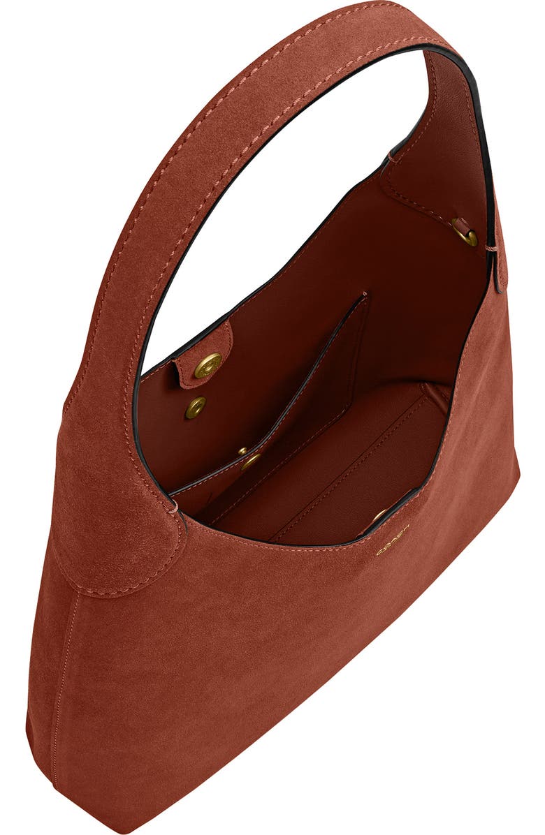 COACH Brooklyn 28 Suede Shoulder Bag, Alternate, color, Clay