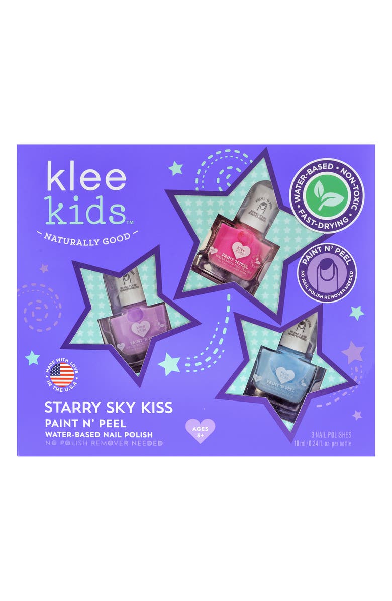 Kids' Starry Sky Kiss 3-Piece Nail Polish Set