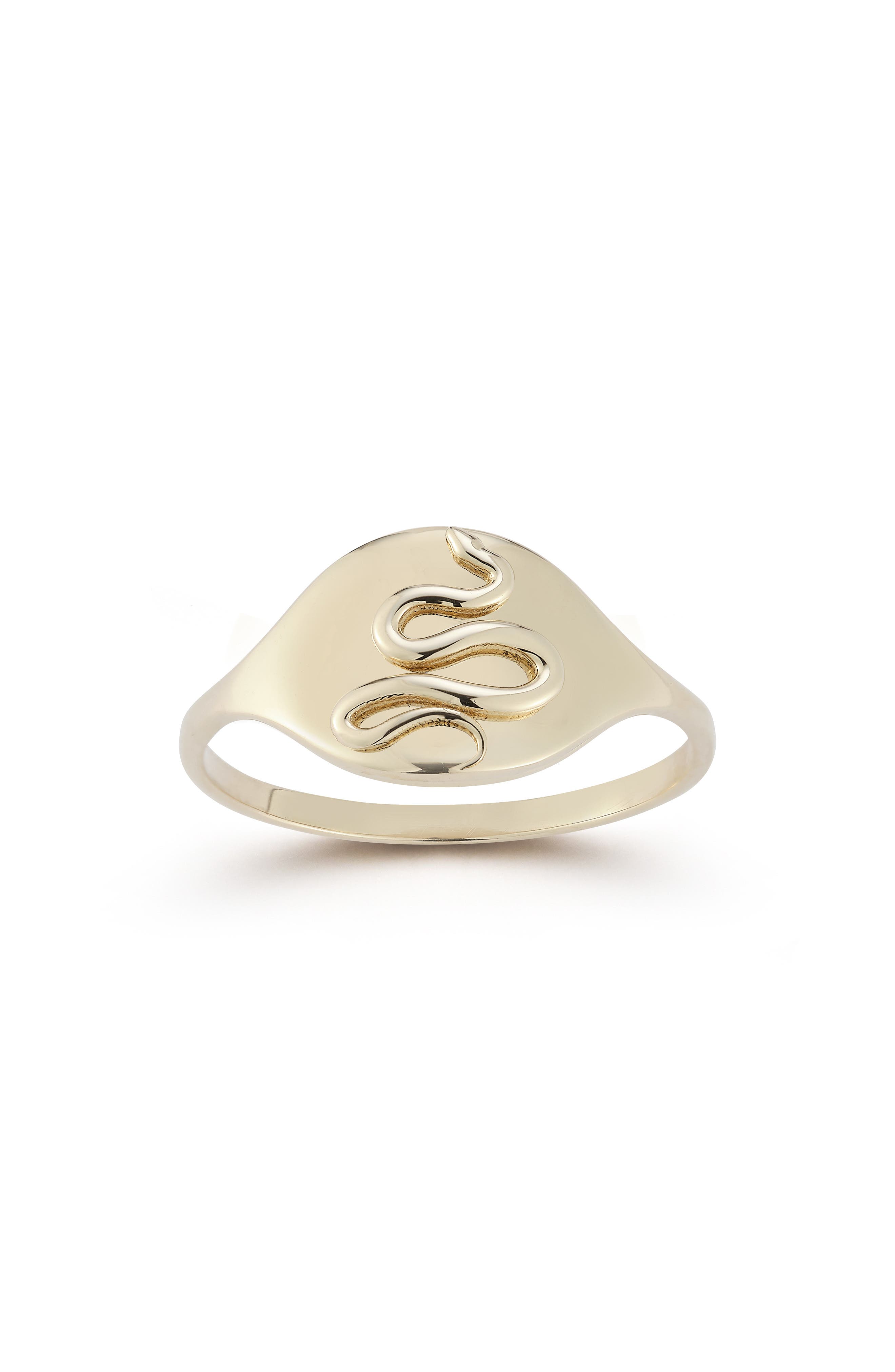 Ember Fine Jewelry 14K Gold Snake Signet Ring