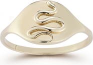 Ember Fine Jewelry 14K Gold Snake Signet Ring