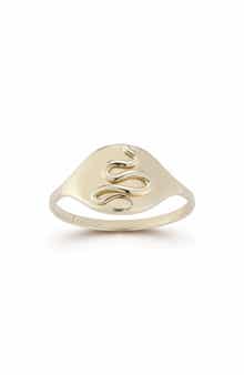Ember Fine Jewelry 14K Gold Snake Signet Ring