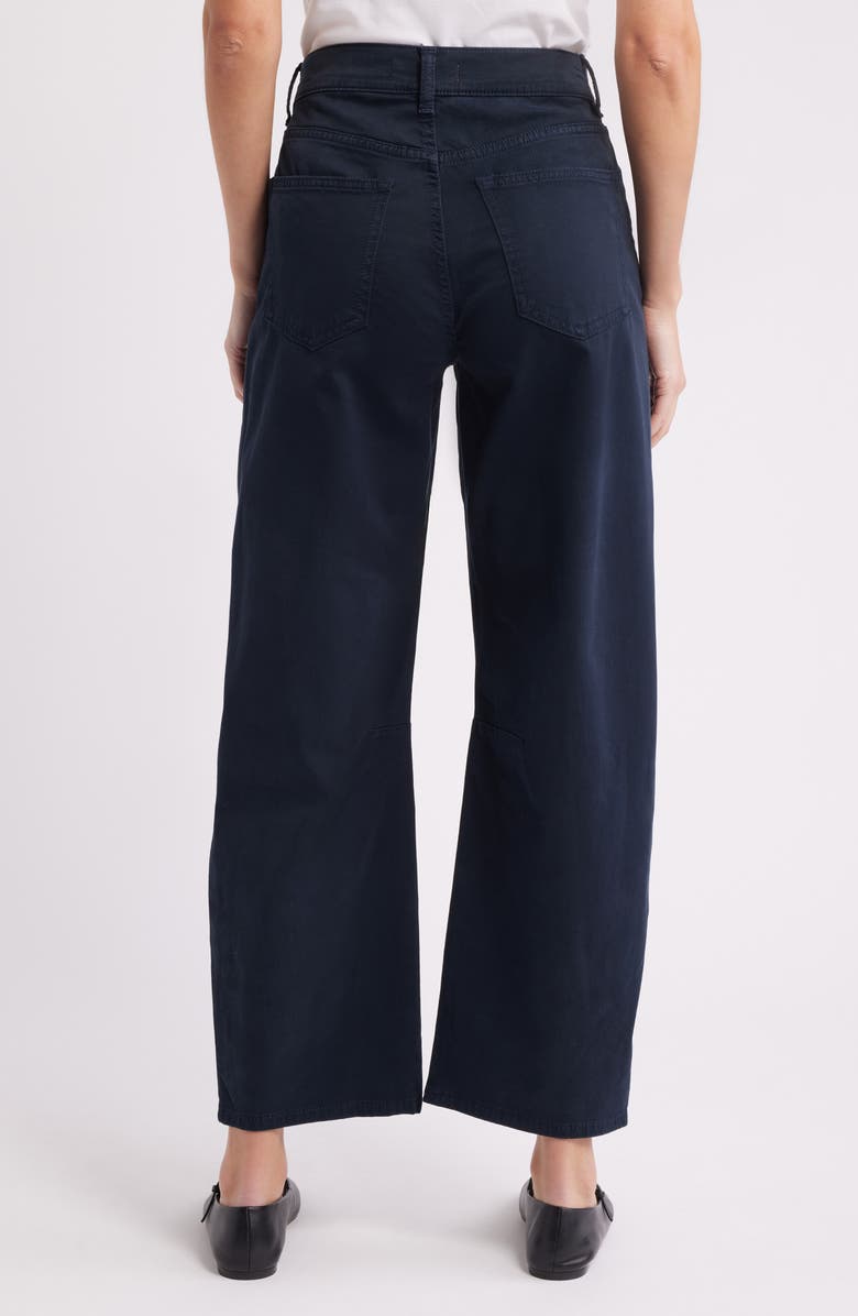 WARP+WEFT BNA Soft Curve Barrel Twill Pants, Alternate, color, Carbon Blue