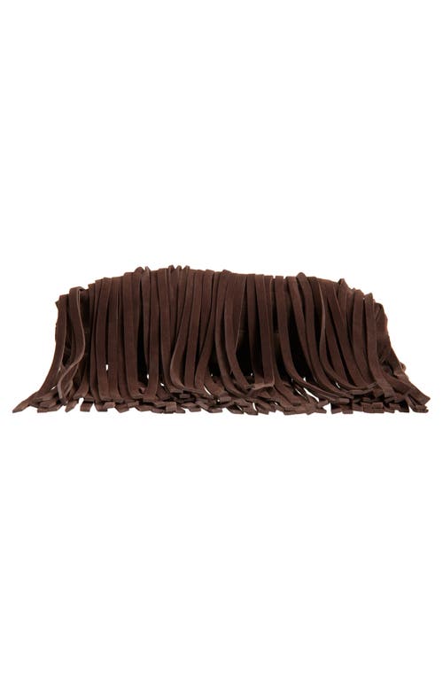 Reformation Ivy Suede Tote In Brown