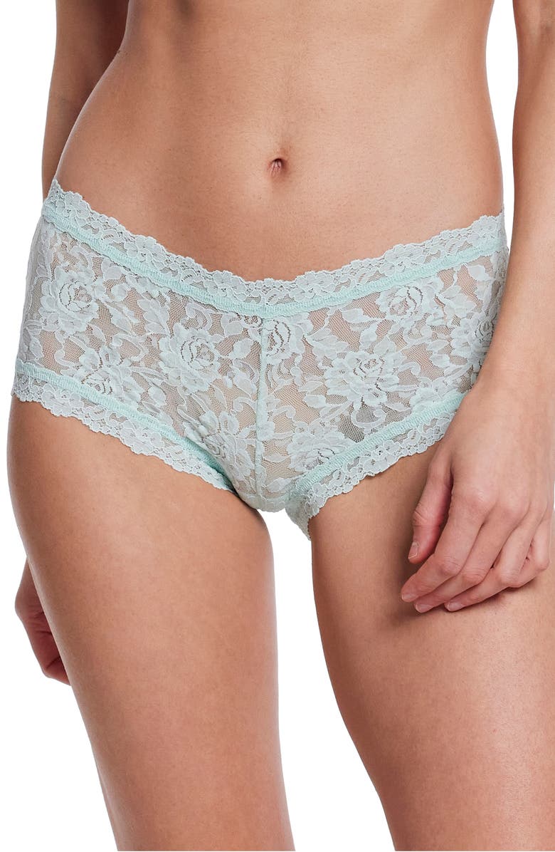 Hanky Panky Signature Lace Boyshorts, Main, color, Low Tide