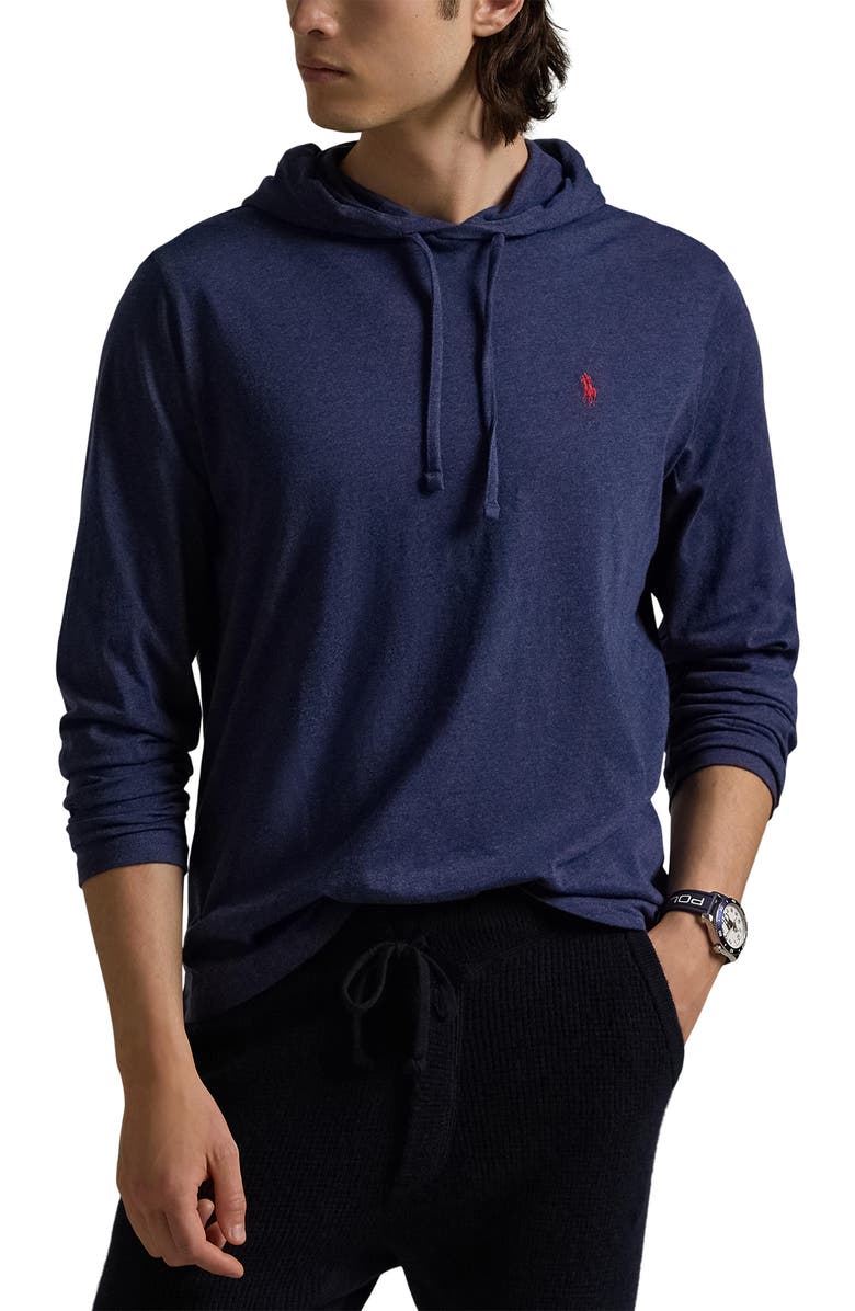 Polo Ralph Lauren Embroidered Logo Cotton Hoodie, Main, color,