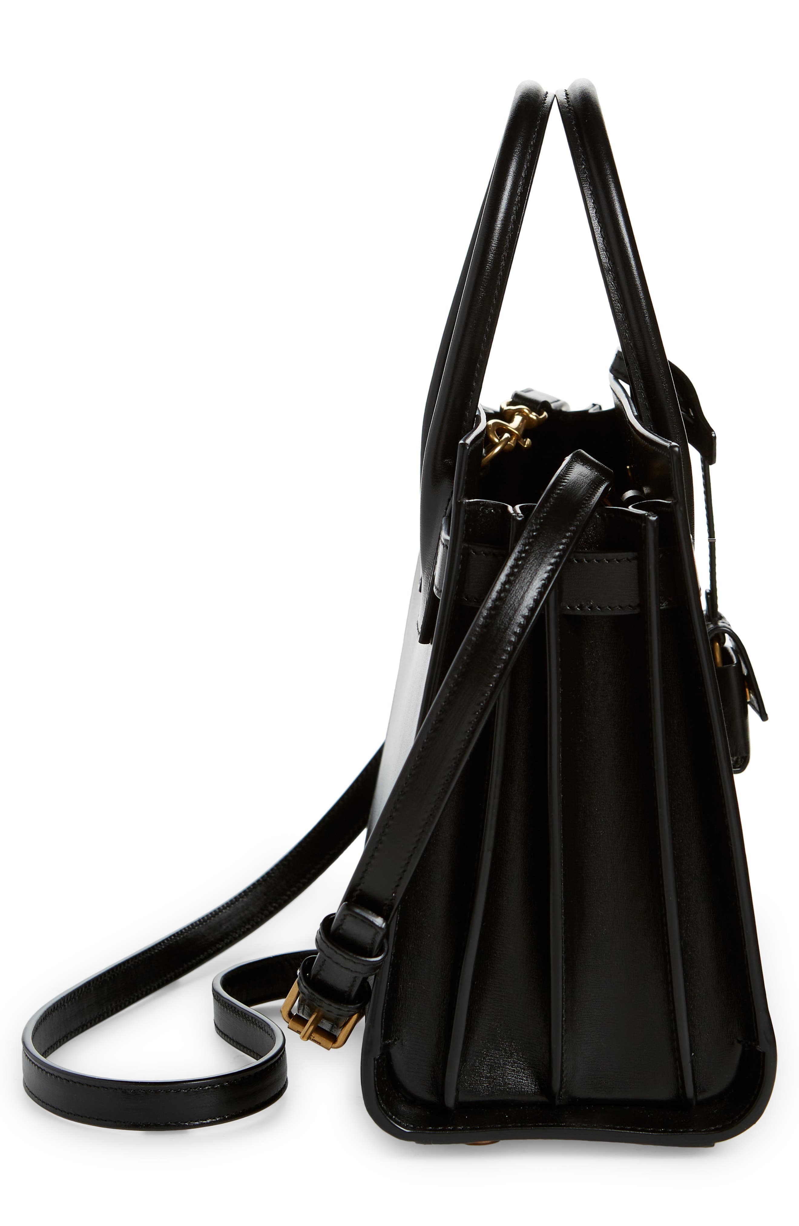 Saint Laurent Baby Sac de Jour Leather Tote, Alternate, color, 