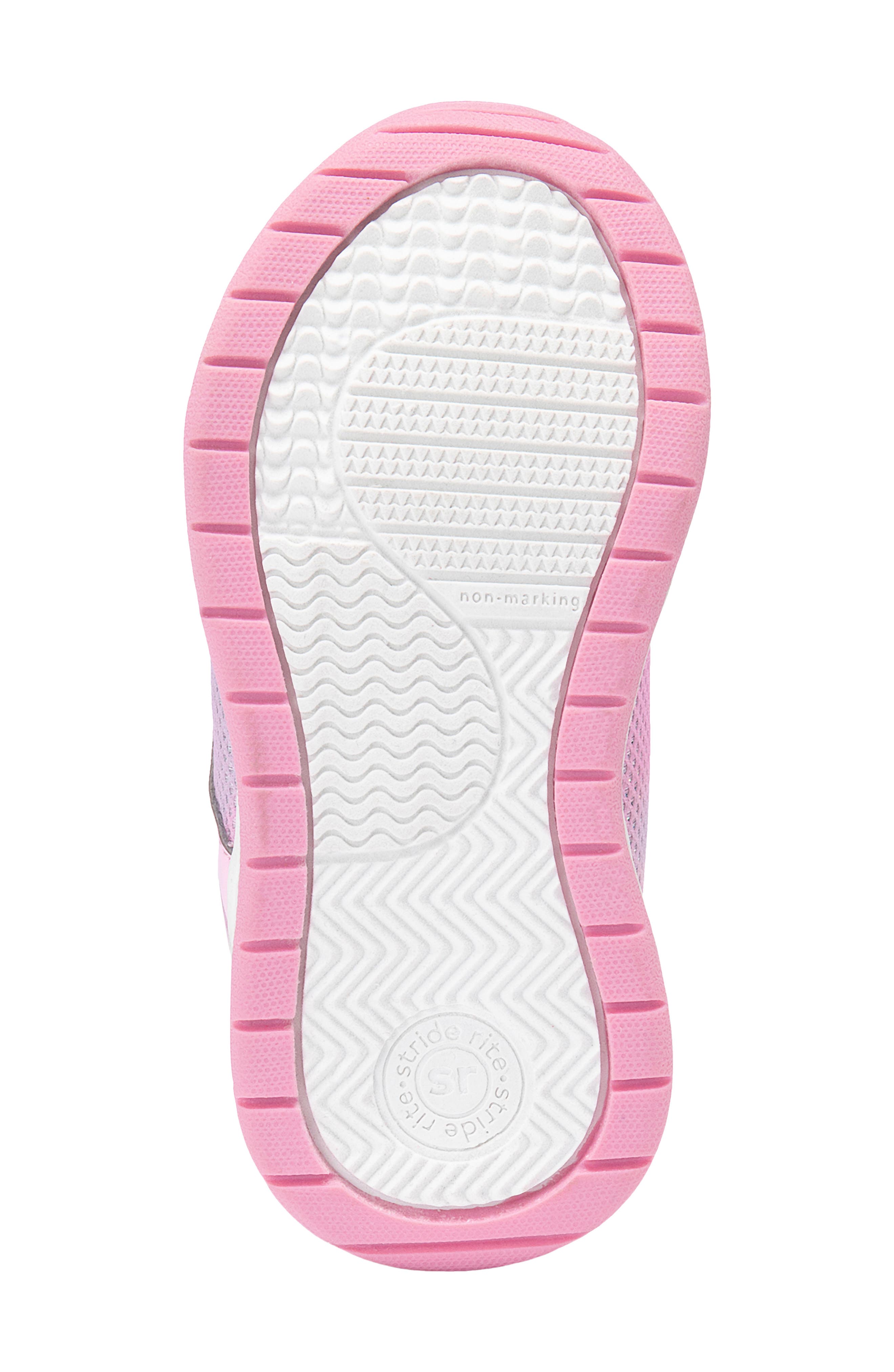 Stride Rite Kids' Lighted Heart Sneaker, Alternate, color, Pink