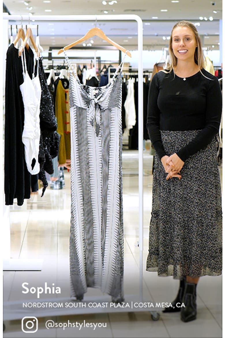 Cutout Tie Front Maxi Cover-Up Sundress video