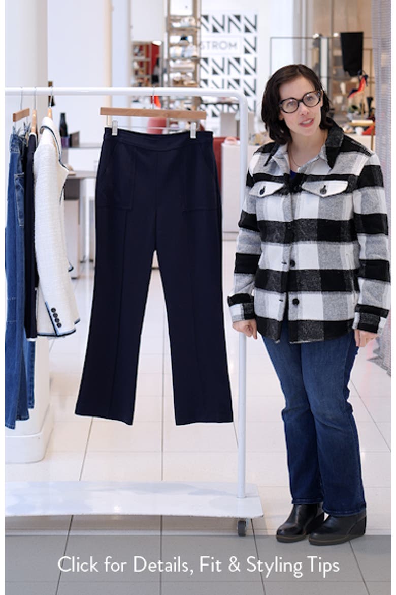 Angie High Waist Crop Flare Leg Pants video