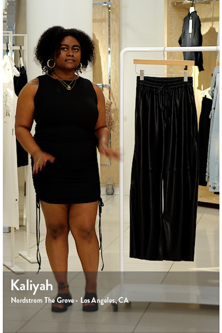 Faux Leather Wide Leg Pants video