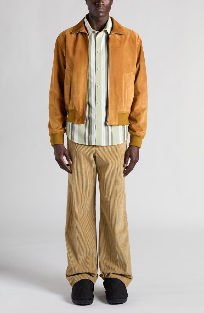 Bottega Veneta Suede Jacket, Alternate, color, 7004 Peanut Butter