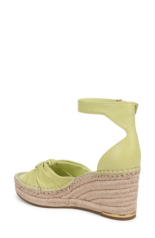 Franco Sarto Clementine Ankle Strap Platform Wedge Sandal In Green