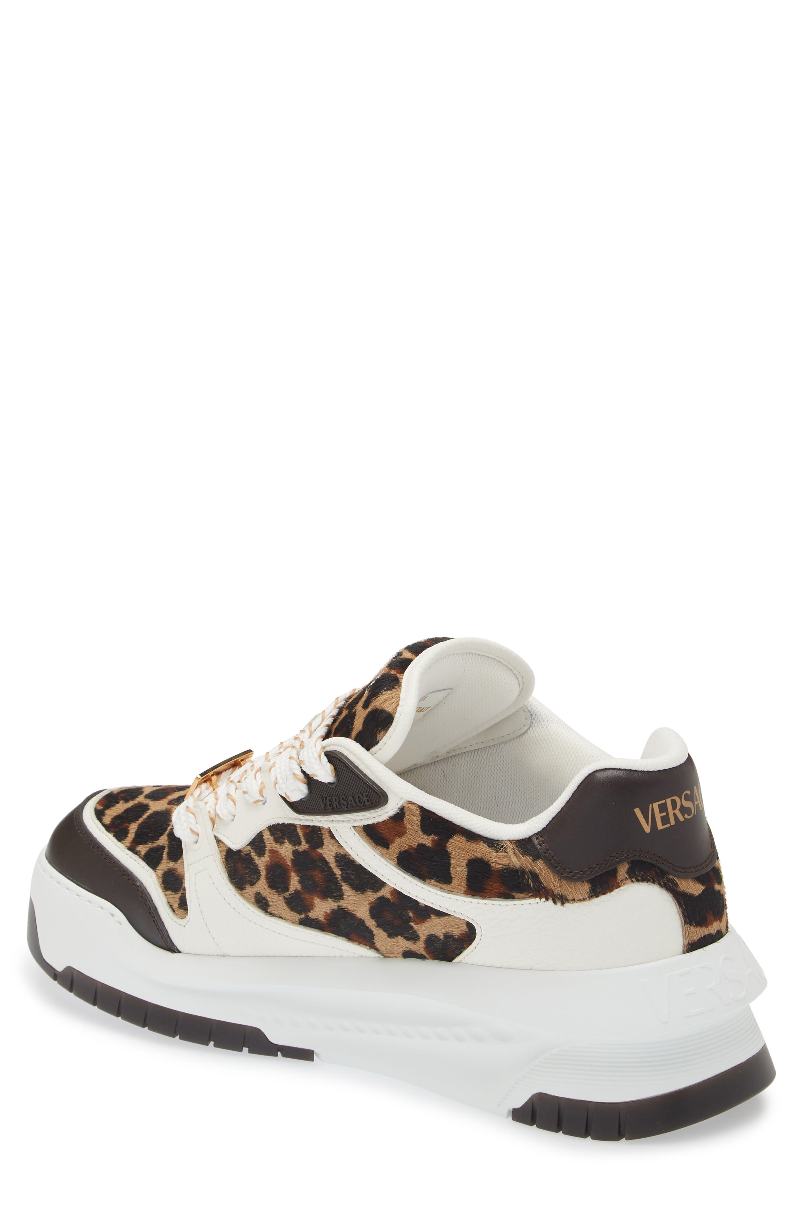 Versace Odissea Genuine Calf Hair Sneaker, Alternate, color, 
