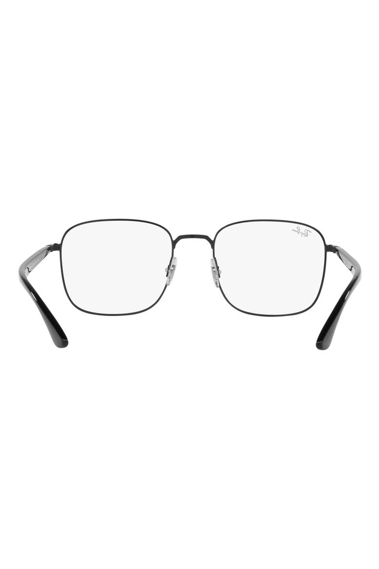 RX6469 50mm Square Optical Glasses, Alternate, color, BLACK
