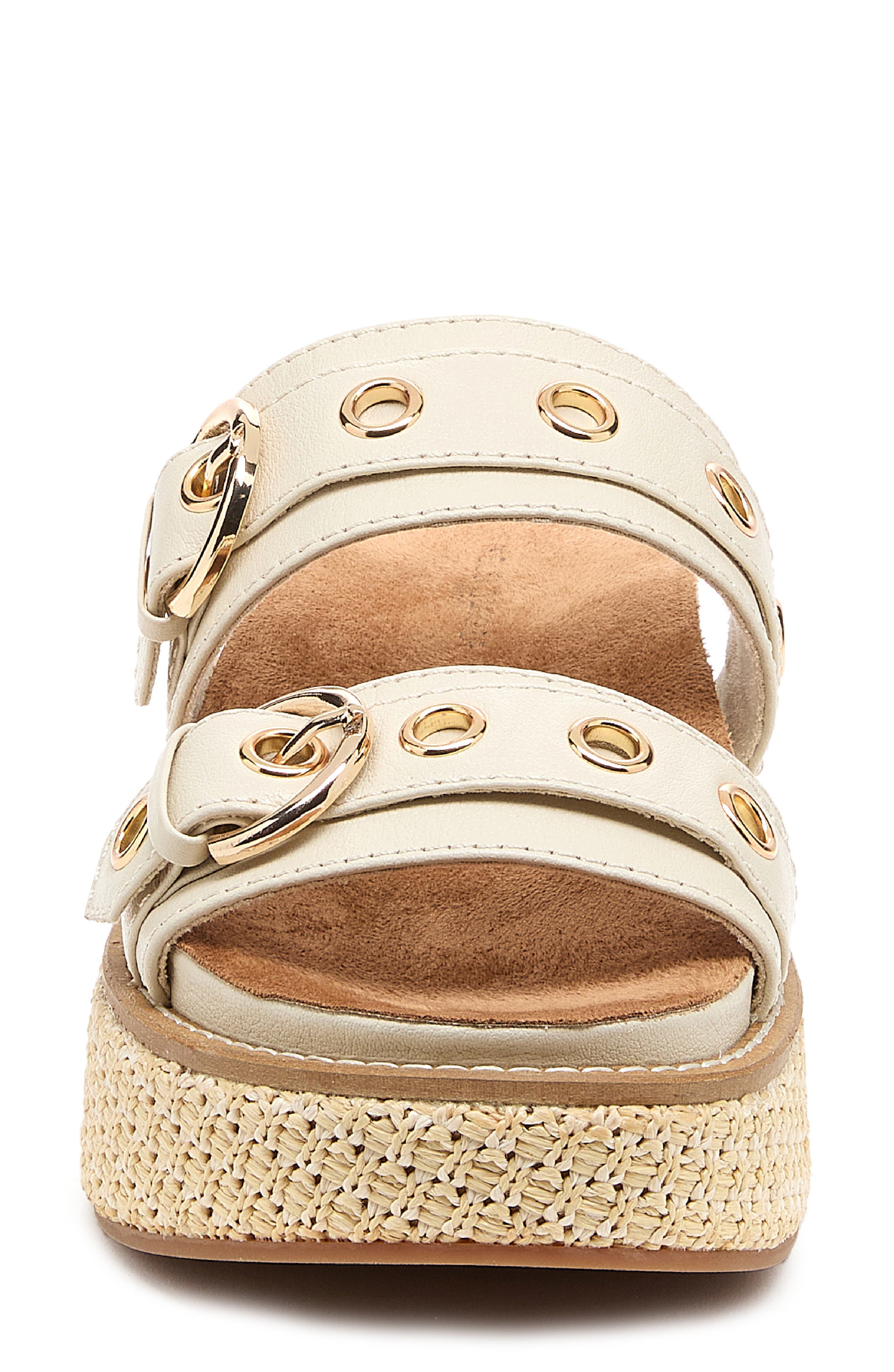 Kelsi Dagger Brooklyn Penny Platform Slide Sandal, Alternate, color, Salt