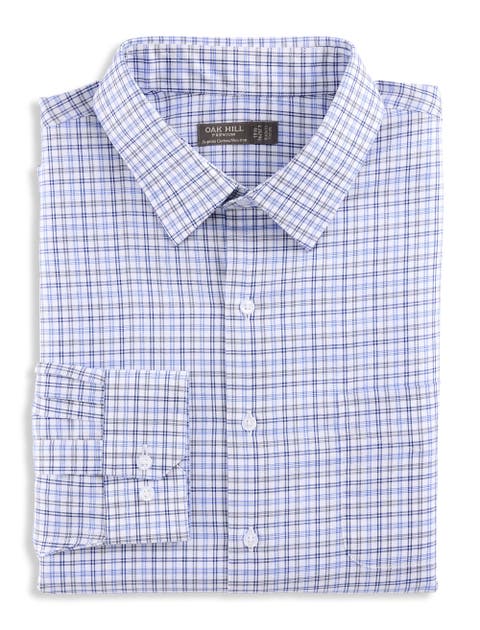 Grid Patterned Dress Shirt
