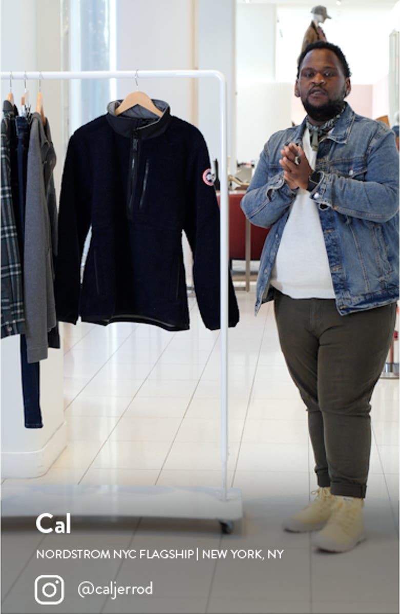 Renfrew Wool Blend Fleece Half Zip Pullover, sales video thumbnail