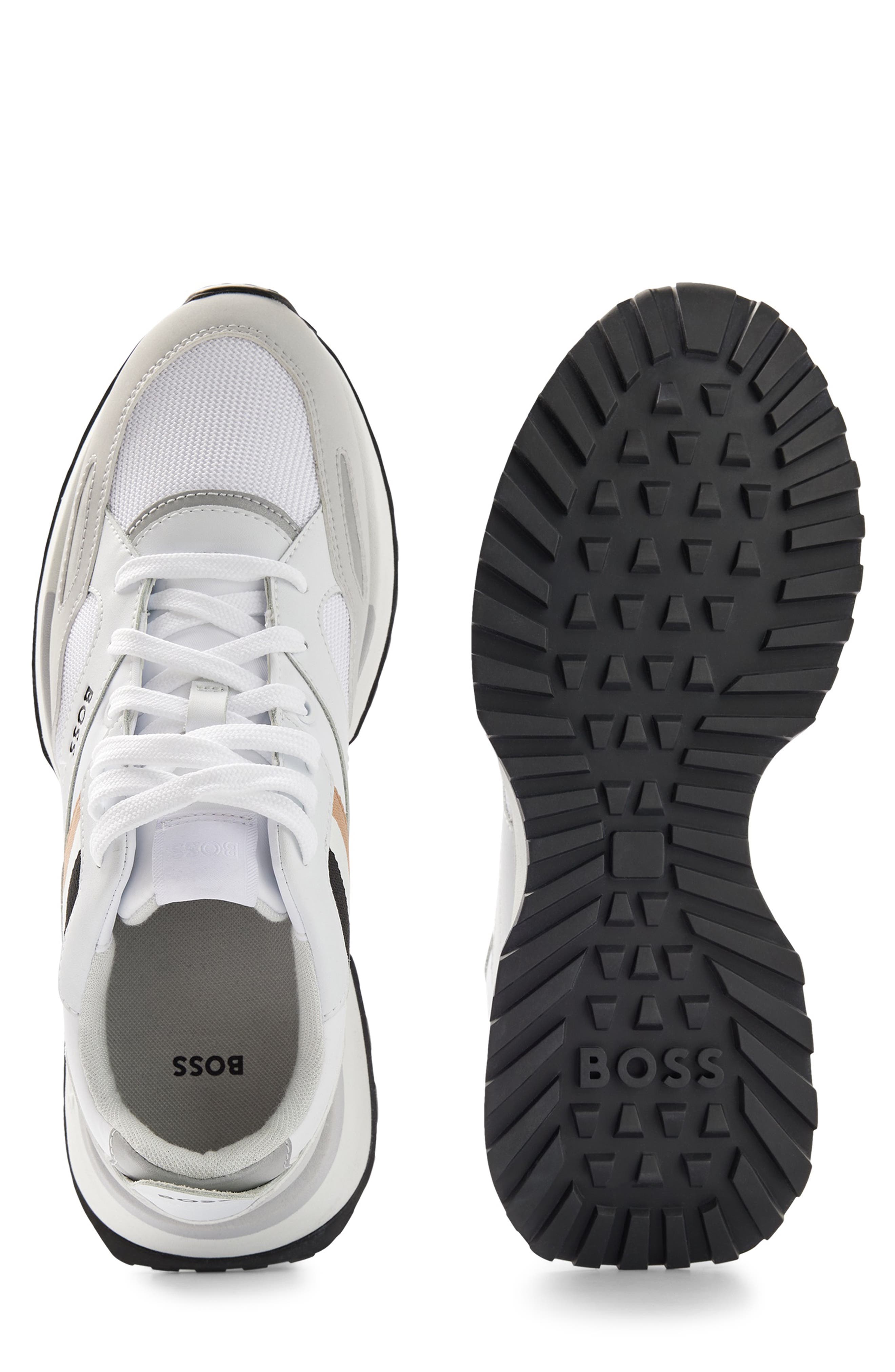 BOSS Jonah Trainer Sneaker, Alternate, color, Wht