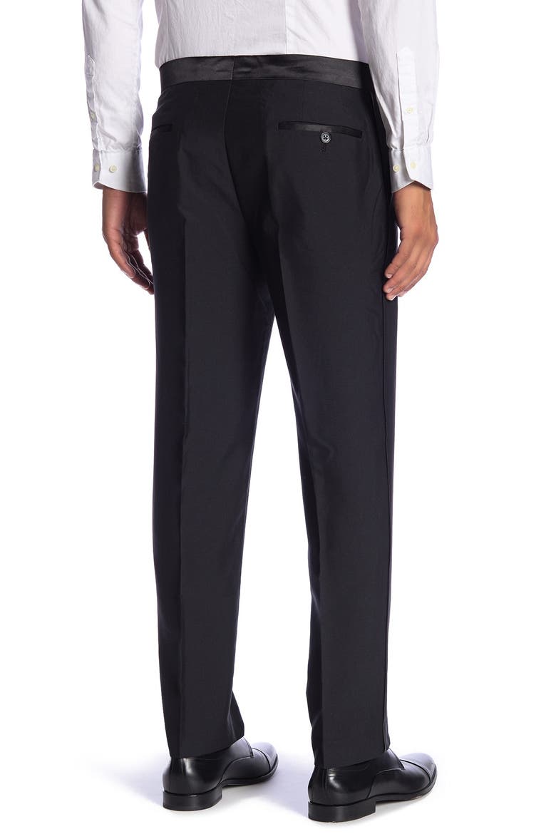 New Heathrow Black Modern Fit Tuxedo Pants - 30-34" Inseam, Alternate, color, BLACK