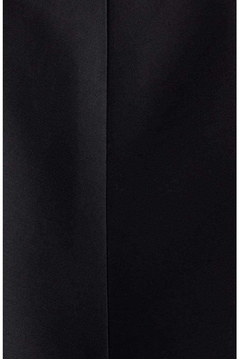 Wool & Silk Crepe Babydoll Minidress, Alternate, color, NERO