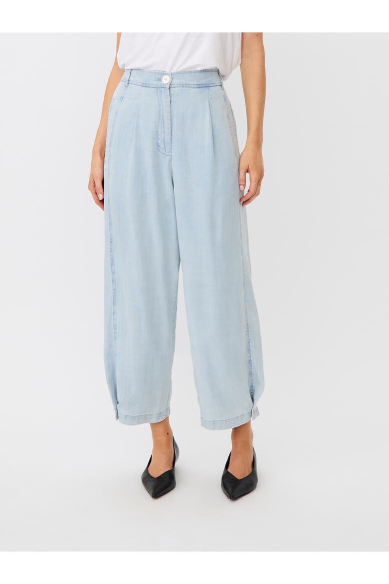 MaPunna Wide Leg Crop Jeans, Main, color, Light Denim