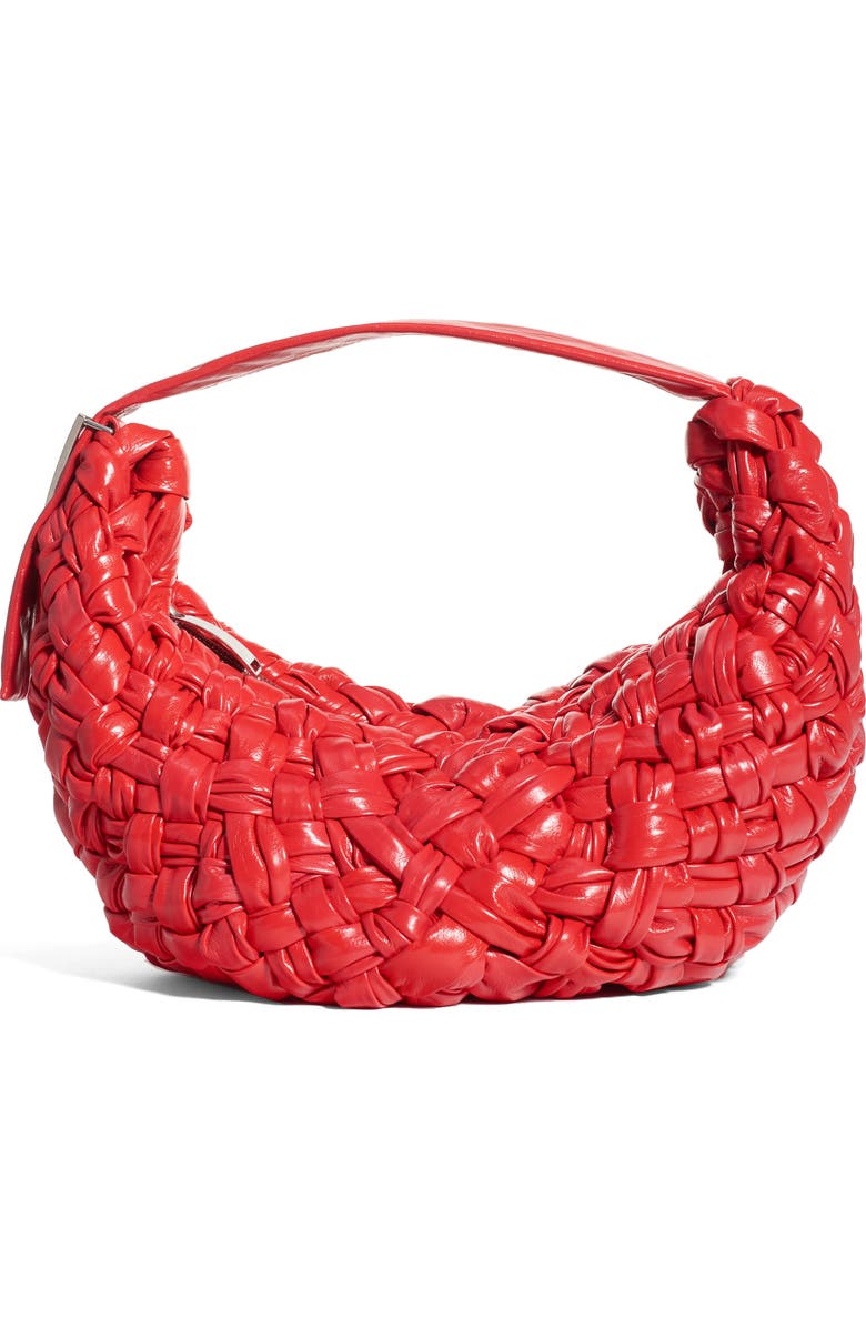 Bottega Veneta BV Banana Woven Leather Shoulder Bag, Main, color,