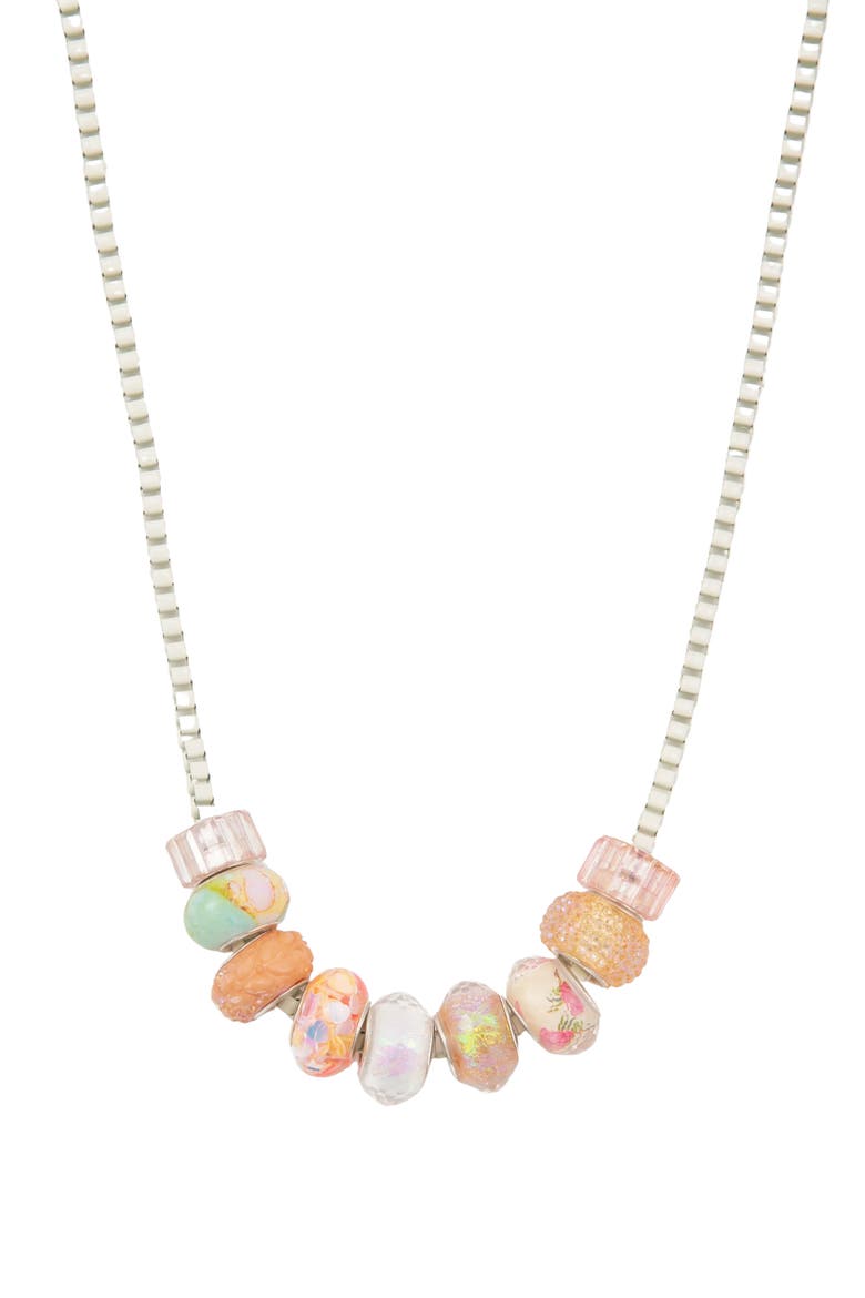 Pastel Bead Charm Necklace, Alternate, color, PASTEL CREAM