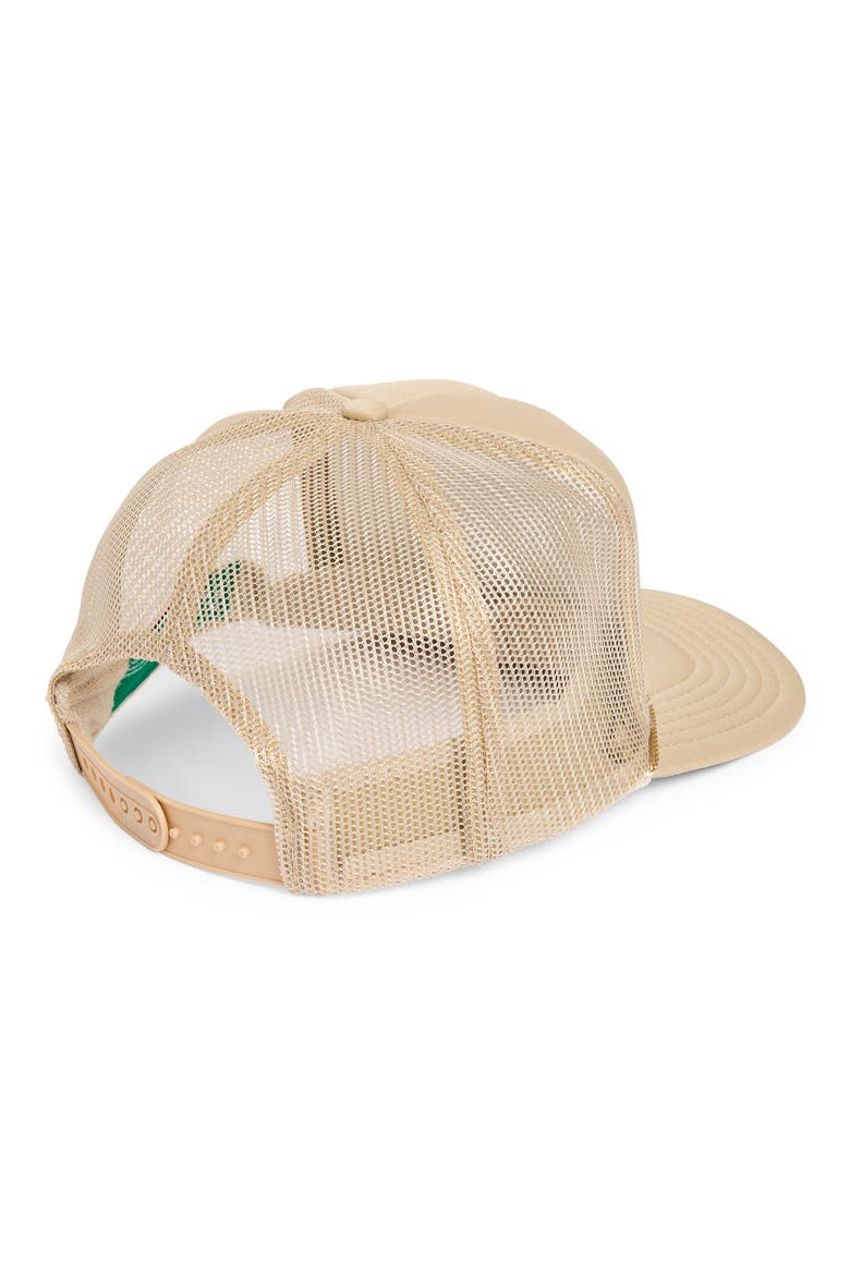Born to Beach Trucker Hat, Alternate, color, KHAKI