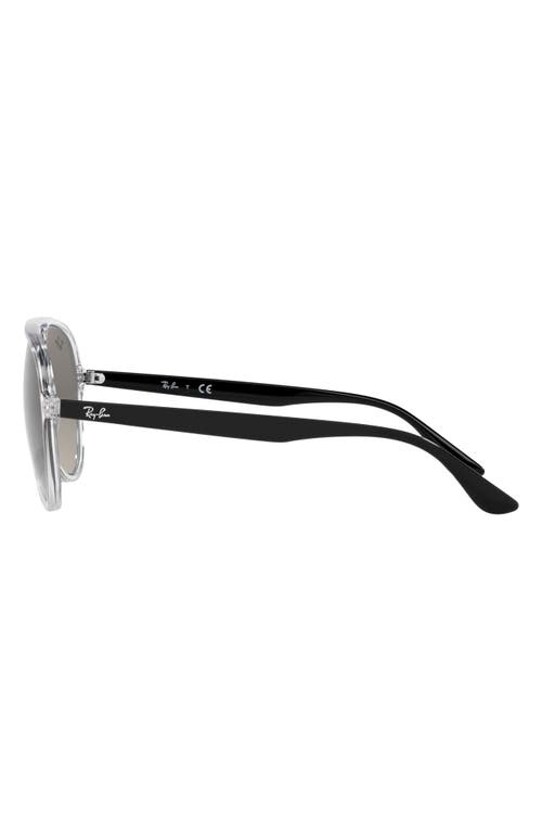 Ray Ban Ray-ban 57mm Gradient Aviator Sunglasses In Metallic