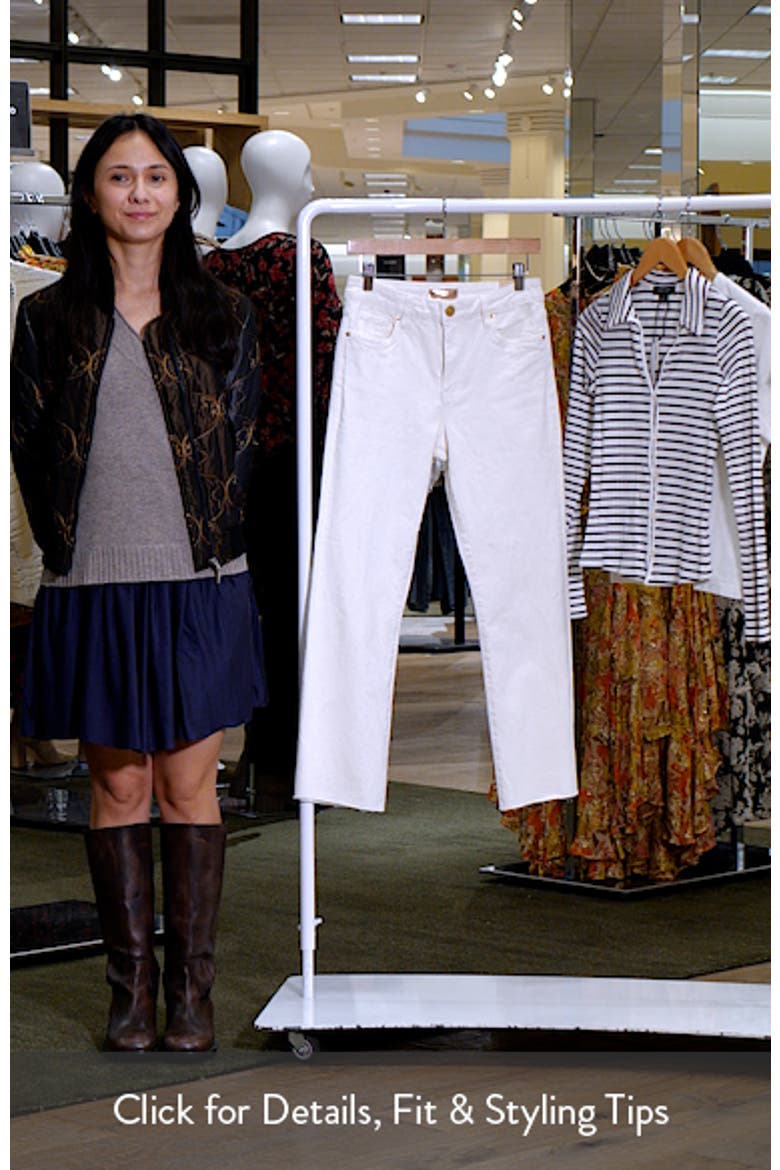 Kelsey High Waist Raw Hem Flare Ankle Jeans video