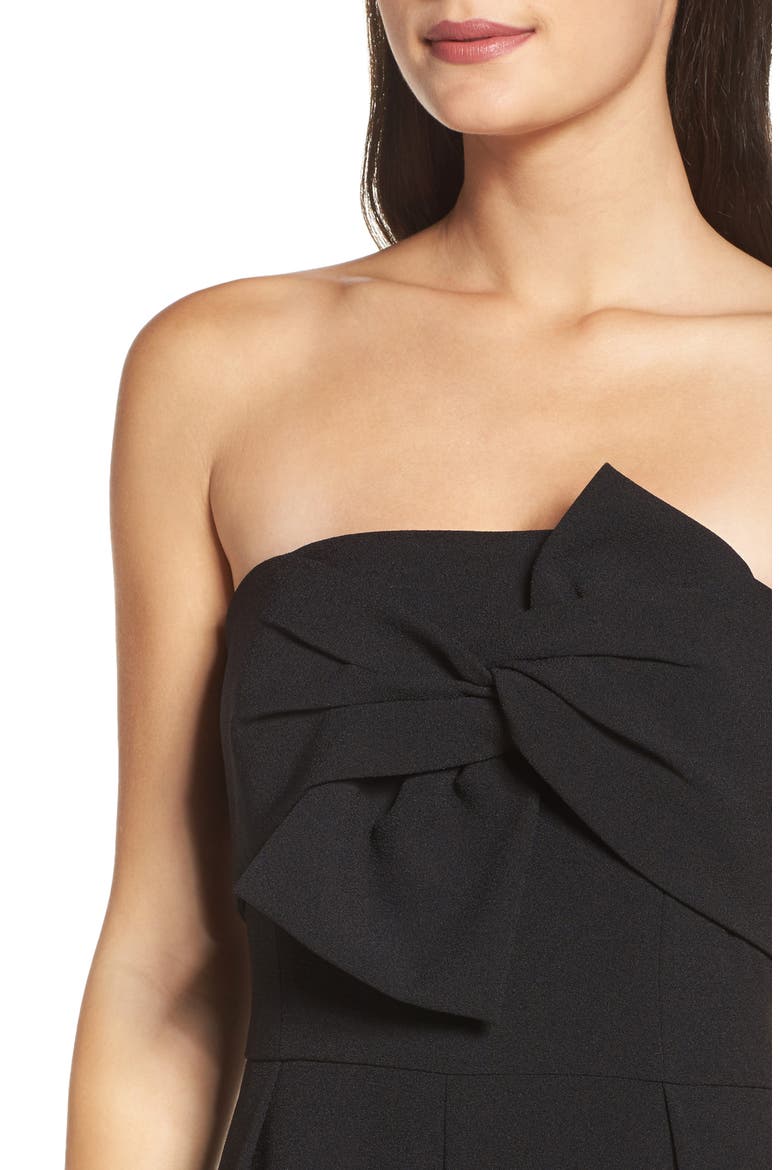 Strapless Jumpsuit, Alternate, color, BLACK