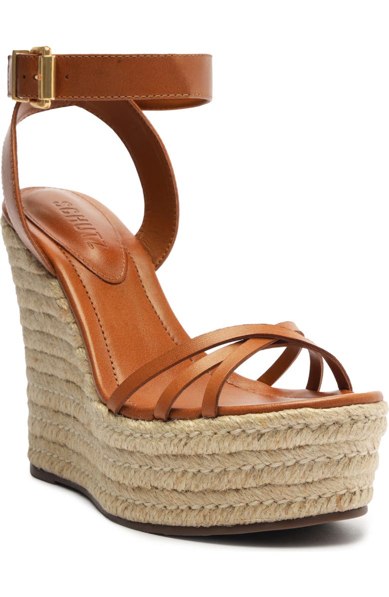 Schutz Alexandra Espadrille Platform Wedge Sandal, Main, color,