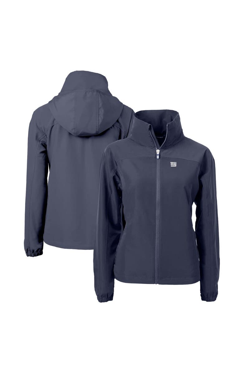 Cutter & Buck Women's Cutter & Buck  Navy New York Giants  Charter Eco Recycled Full-Zip Jacket, Main, color, 