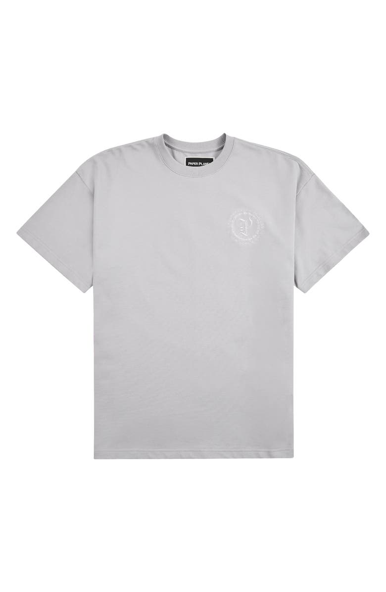 PAPER PLANES Planest Terry Washed Graphic T-Shirt, Main, color, Washed Grey