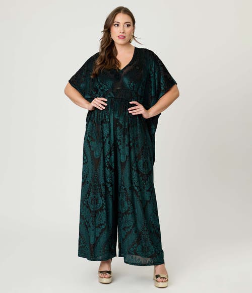 Unique Vintage Caftan Jumpsuit In Multi