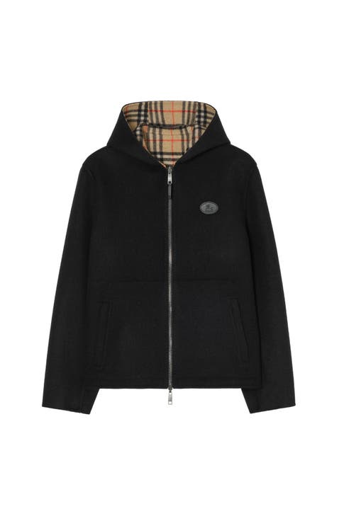Reversible Wool Newport Hooded Jacket