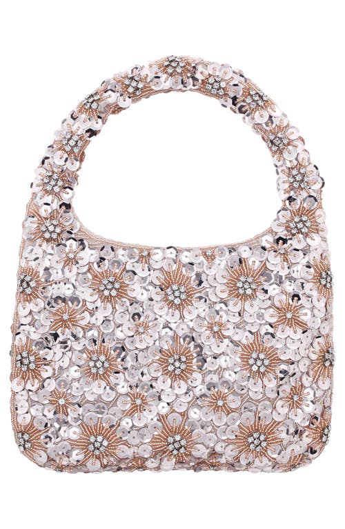 Nina Elia Top Handle Bag In Platino