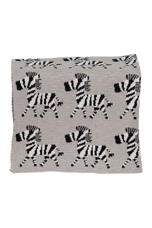 Parkland Collection Zara Transitional Grey Knitted 32" X 40" Baby Blanket In Gray