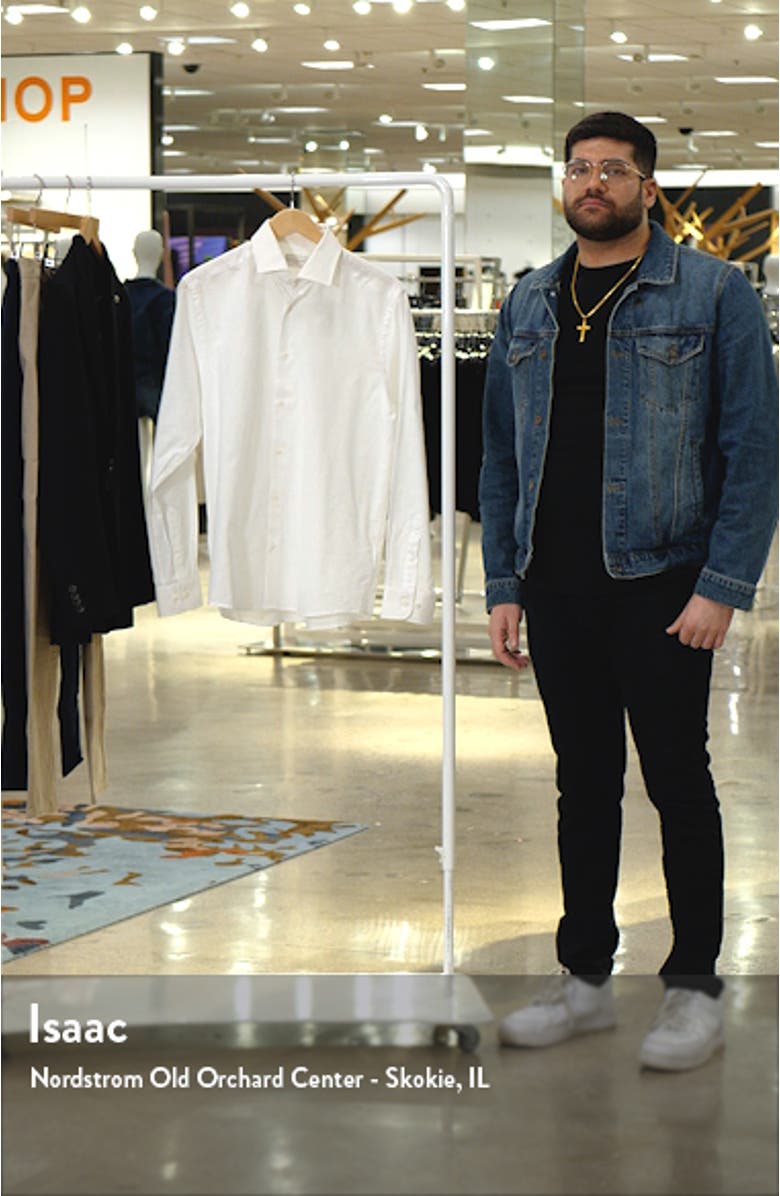 Clandeboye Contemporary Fit Solid Linen & Cotton Button-Up Shirt, sales video thumbnail