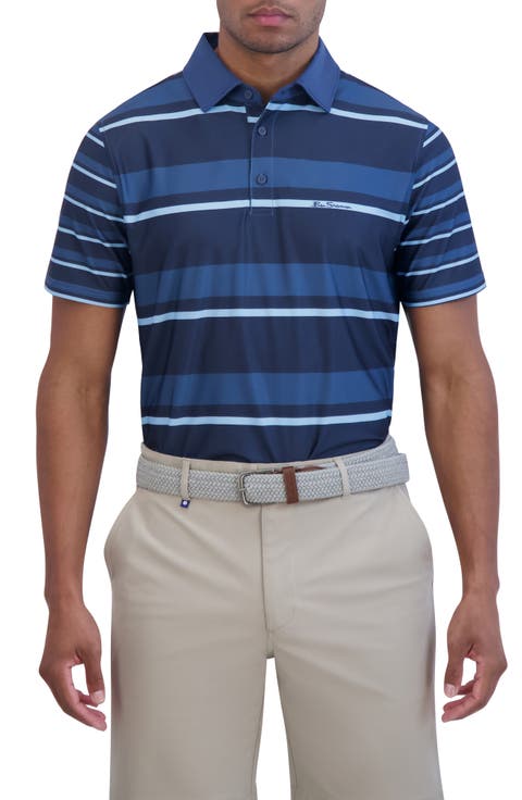 Mixed Stripe Tech Jersey Polo