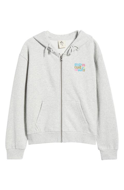Catalina Island Front Zip Cotton Hoodie