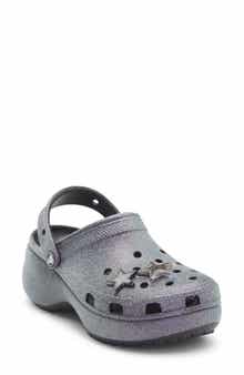 CROCS Iridescent Glitter Platform Clog