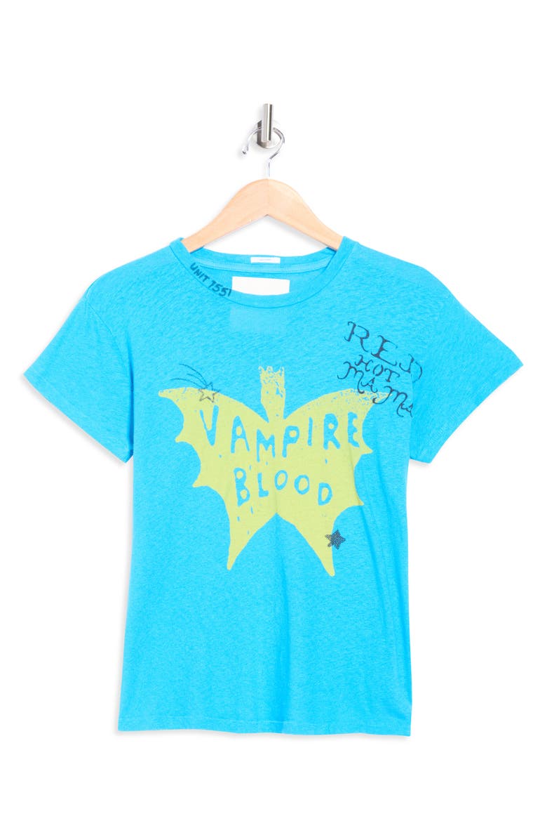 MOTHER The Sinful Short Sleeve Graphic T-Shirt, Alternate, color, Vampire Blood