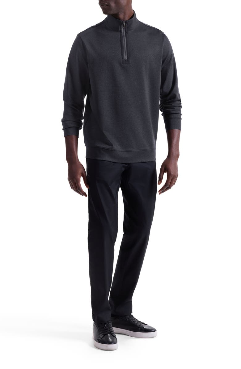 Bugatchi Quarter Zip Pullover, Alternate, color, Anthracite