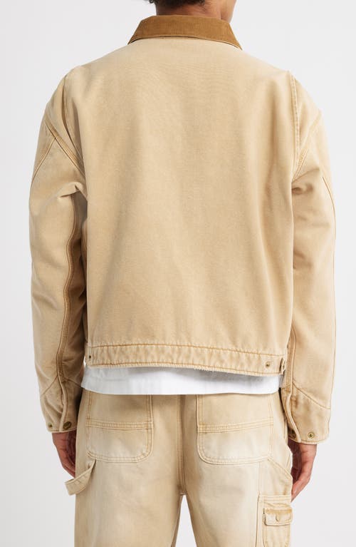 Elwood Petrol Canvas Jacket In Neutral